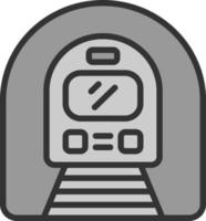 U-Bahn-Vektor-Icon-Design vektor