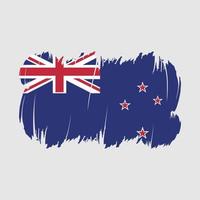 Pinselvektor der neuseeländischen Flagge vektor