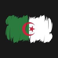 algeriet flagga borsta vektor