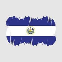 el salvador flag pinselvektor vektor