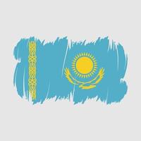 kazakhstan flagga borsta vektor