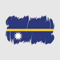 nauru flagga borsta vektor