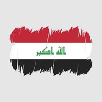 irak flagga borsta vektor
