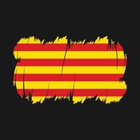 catalonia flagga borsta vektor