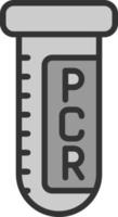 Pcr-Testvektor-Icon-Design vektor