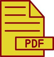 Pdf-Vektor-Icon-Design vektor