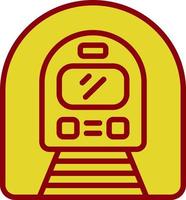 U-Bahn-Vektor-Icon-Design vektor