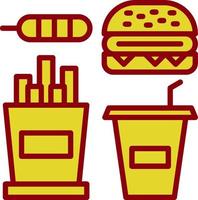 Fastfood-Vektor-Icon-Design vektor