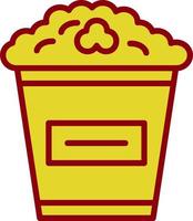 Popcorn-Vektor-Icon-Design vektor