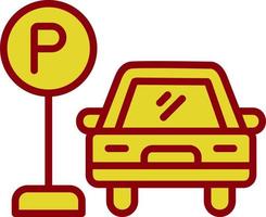 Parkplatz-Vektor-Icon-Design vektor