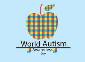 Happy Autism Awareness Day Social Media Banner Design vektor