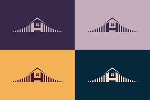 Home Eigenschaften Immobilien Haus Logo Design Vektor