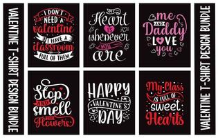 valentines typografi dag t skjorta design vektor