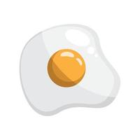 ägg friterad frukost mat vektor
