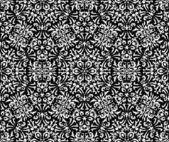 luxuriöses design mit filigranem muster nahtlose vektorvorlage. schwarz und weiß. dekorative Textur. Mehndi-Muster. für Stoffe, Tapeten, venezianische Muster, Textilien, Verpackungen. vektor