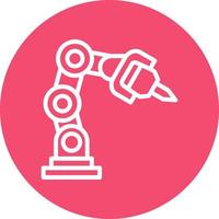 Roboterarm-Vektor-Icon-Design vektor