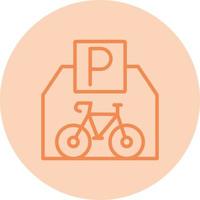Vektorsymbol für Fahrradparkplätze vektor