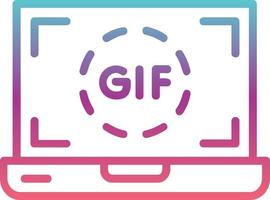 GIF-Vektorsymbol vektor