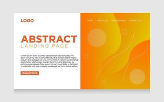 abstrakter hintergrund der landingpage mit modernem verlauf vektor
