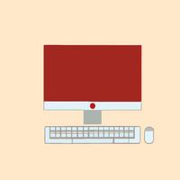 Computer-Icon-Design PC-Illustration Bildschirm-Cartoon-Vektor-Desktop-Grafik vektor
