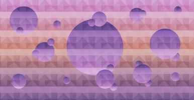 abstrakter hintergrund aus geometrischen formen. gelber und violetter mosaikhintergrund mit verlauf. geometrischer dreieckiger hintergrund, vektor. vektor