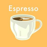 espresso italiensk kaffe vektor