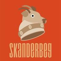 skanderbeg get hjälm vektor