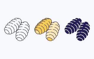 Symbol für Gnocchi-Knödel vektor