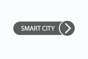 smart city button vectors.sign label sprechblase smart city vektor