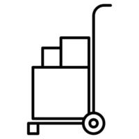 Lagerwagen-Symbol, geeignet für eine Vielzahl digitaler Kreativprojekte. vektor
