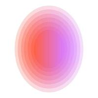 ovales Rautensymbol, geeignet für eine Vielzahl digitaler kreativer Projekte. vektor
