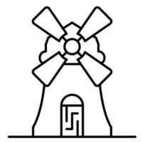 Windmühlensymbol, geeignet für eine Vielzahl digitaler kreativer Projekte. vektor