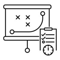 Planungssymbol, geeignet für eine Vielzahl digitaler Kreativprojekte. vektor