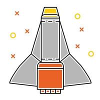 Shuttle-Symbol, geeignet für eine Vielzahl digitaler Kreativprojekte. vektor