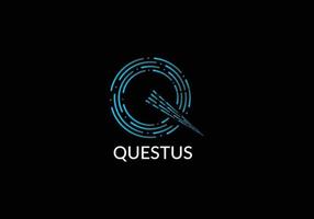 questus abstract q anfängliches modernes buchstaben-logo-design vektor