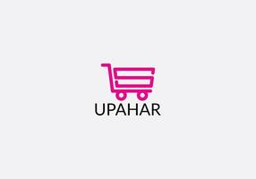 upahar abstrakte Shop-Lieferungslogo-Designvorlage vektor