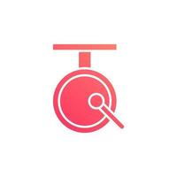 Chinesischer Gong-Vektor für Website-Symbol-Icon-Präsentation vektor