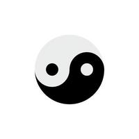 Yin- und Yang-Vektor für Website-Symbol-Icon-Präsentation vektor