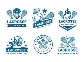Lacrosse-Logo-Set vektor