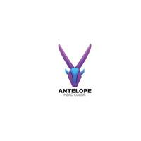 Antilopen-Logo bunte Vorlage Design-Ikone vektor