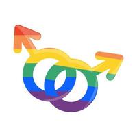 lgbtq Gay kön symboler vektor