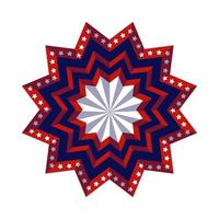 USA-Flaggenrosette vektor