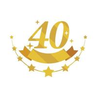Goldenes Abzeichen zum 40-jährigen Jubiläum