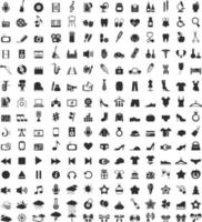 Sammlung von Symbolen für das Design. eine vektorabbildung vektor