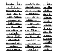 samling av stad landskap. en vektor illustration