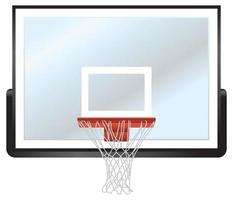 basketboll fälg och ryggstöd vektor