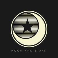 Mond und Sterne-Logo-Vektor vektor