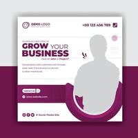 Business-Social-Media-Template-Design vektor