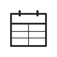 Kalender-Icon-Design-Vektor vektor