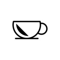 Design-Vektorvorlage für Kaffeetassensymbole vektor